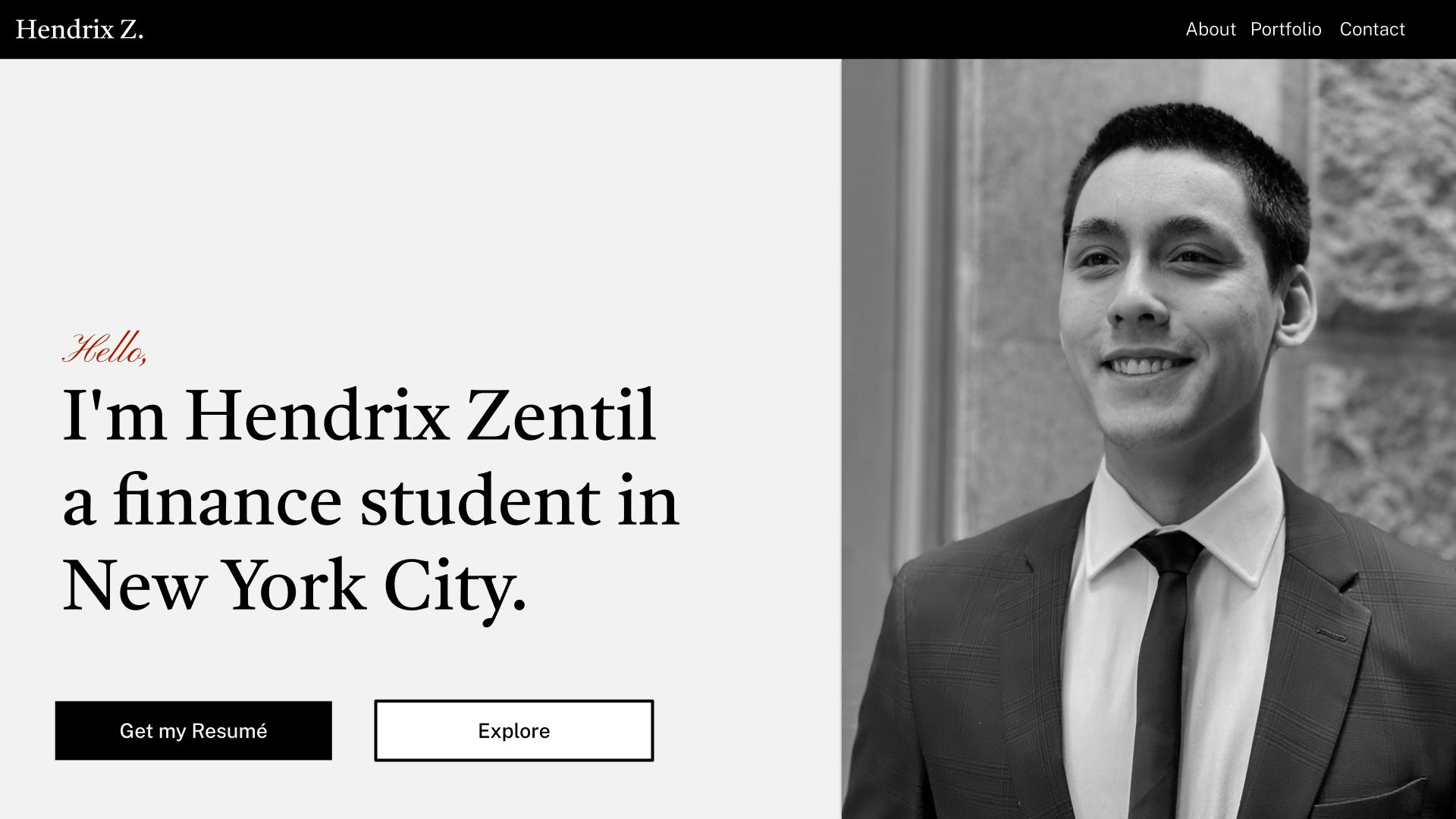 Initial website sketches